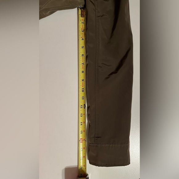 Women Abercrombie & Fitch fleece lined water & wind resistant army green coat L - Picture 9 of 12